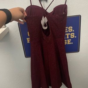 Brand new maroon/red sparkly dress